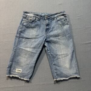 ZENOBIA Jean Shorts Men Sz XL Blue Pre-Owned Excellent